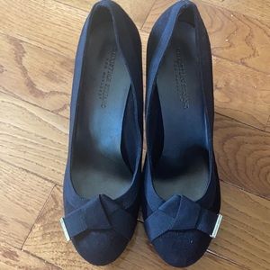 Christian Siriano  black velvet high heels